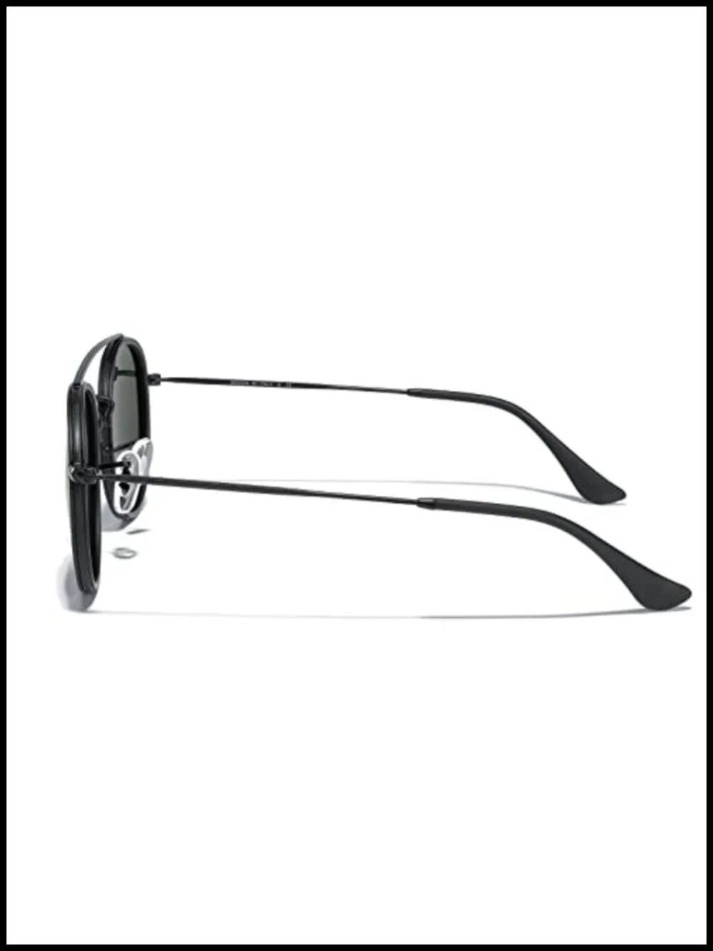 Retro Round Polarized Sunglasses - Unisex Double Bridge